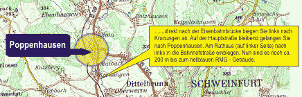 Wegbeschreibung Poppenhausen